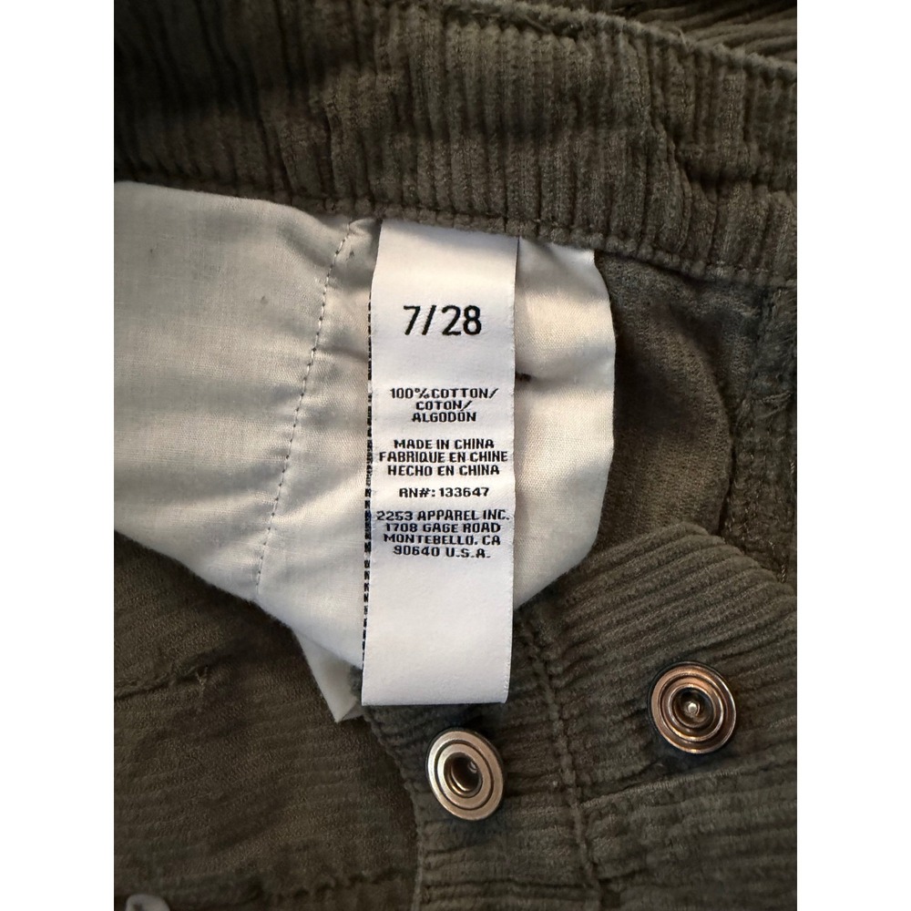 Celebrity Pink RE‎ generation Corduroy Carpenter Pants Olive Green Button Fly
7 - Picture 2 of 14
